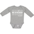 thumbnail image 3 of Inktastic He is Risen Mirror Words Boys or Girls Long Sleeve Baby Bodysuit, 3 of 5