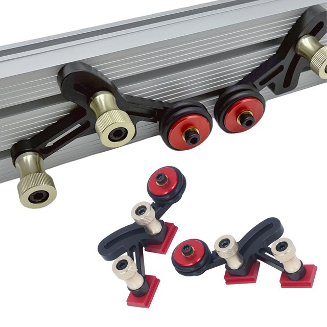 Bearing Roller Press, Double Sliding Block One Way Rotation Left Right Feeding Wheel Press For Table Saw Band Saw