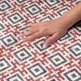 thumbnail image 3 of Addison Rugs Dream Shag Premium Machine Washable Transitional Modern Squares Red Runner Rug, 2'3" x 7'6", 3 of 8