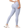 thumbnail image 3 of Laqbezok Women's High Waist Butt Lifting Cargo Leggings, Scrunch Butt Yoga Pants with Pockets, Tummy Control Athletic Workout Tights, 3 of 6