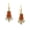 Orange, variant on 1928 Jewelry Antique Inspired Black European Crystal Baguette Wire Drop Earrings