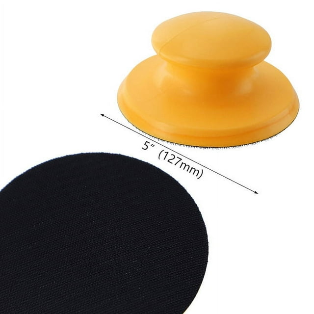 Jinsinto Crochet et Boucle Bloc de Ponçage, Tampon de Ponçage de Densité Douce - 125mm