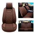 thumbnail image 4 of Tuqiang Car Seat Covers Full Set Leather for Acura for Legend 1985-1995 Water Resistant Front Rear Cushion Protector Coffee, 4 of 7