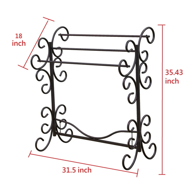 Metal Scroll Blanket Rack Walmart