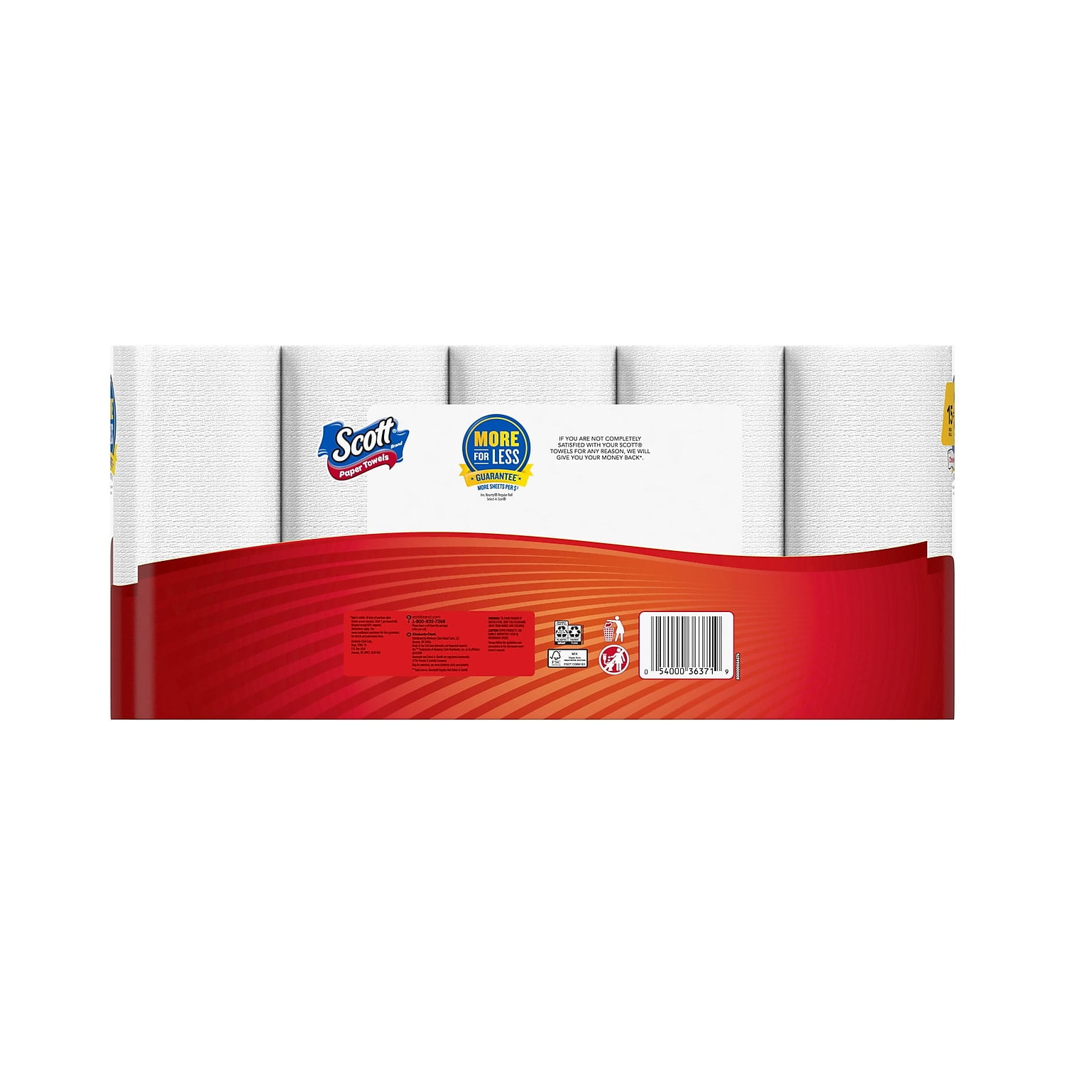 Scott KCC55417CT Double Roll Paper Towels - 15 Per Pack - Case of 2