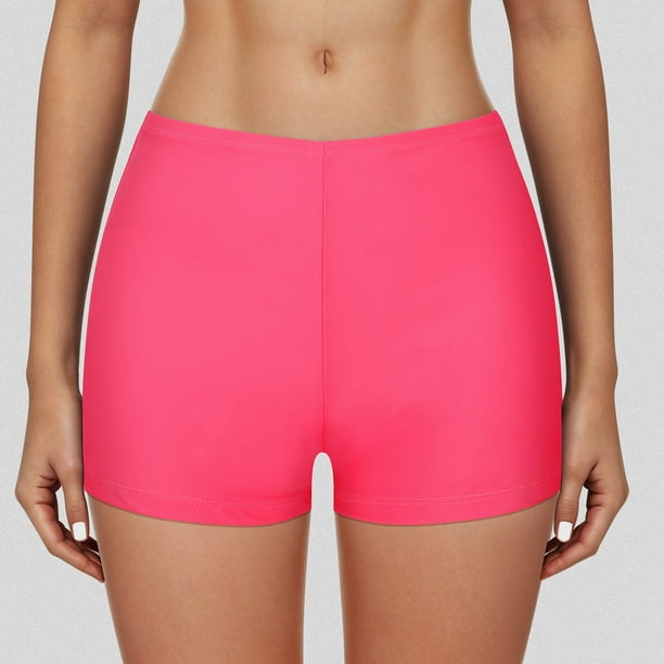 MKLEKYY pantalones deportivos mujer Pantalones cortos de natación de talle alto para mujer Pantalones deportivos de yoga