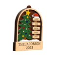 thumbnail image 4 of Adorno de Genealógico, Adorno Navideño, Placas de Madera con Nombre, 4 X 5,1 Pulgadas, Colgante 2025 para Fiestas en Casa, Pared, Festivales, Su, 4 of 9