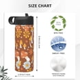 thumbnail image 4 of Fotbe Floral Hippie Mushrooms Pattern 18oz Sports Insulated Kettle Stainless Steel Sports Insulated Kettle For Running Hiking Cycling Climbing Man'S Woman'S Water Bottle, 4 of 8