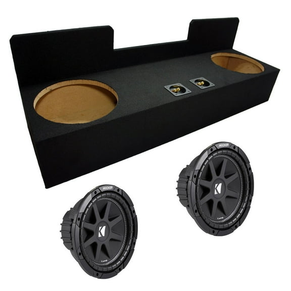 Custom Toyota Tacoma 95-04 Ext Cab Truck Dual 12" Loaded Kicker C12 Sub Box