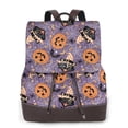 thumbnail image 1 of Disketp Vintage Halloween Black Cat Mochila de Cuero para Mujer, Bolso de Espalda Antirrobo con Estilo para Viaje, Trabajo y Uso Diario, 1 of 4