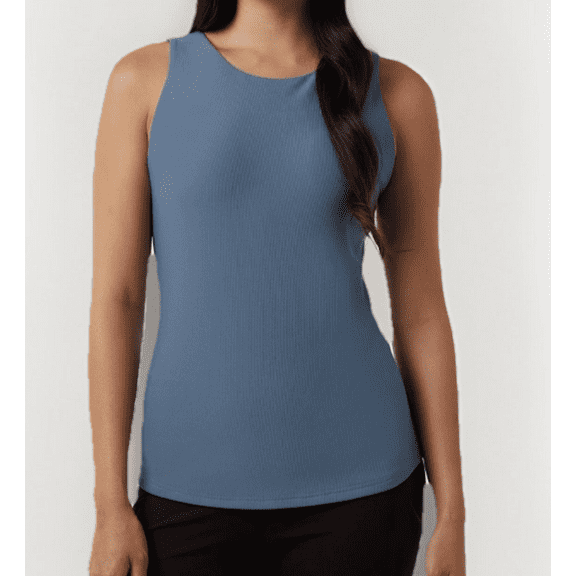 32 Degrees Cool Women's Tank with Built in Bra, Blue XL