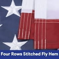 thumbnail image 3 of American Flag 3x5 Ft Heavy Duty 210D Nylon American Flags for Outside Tearproof Fade Resistant Durable Outdoor USA Flag with Embroidered Stars Sewn Stripes Home Garden Yard Decorations, 3 of 7