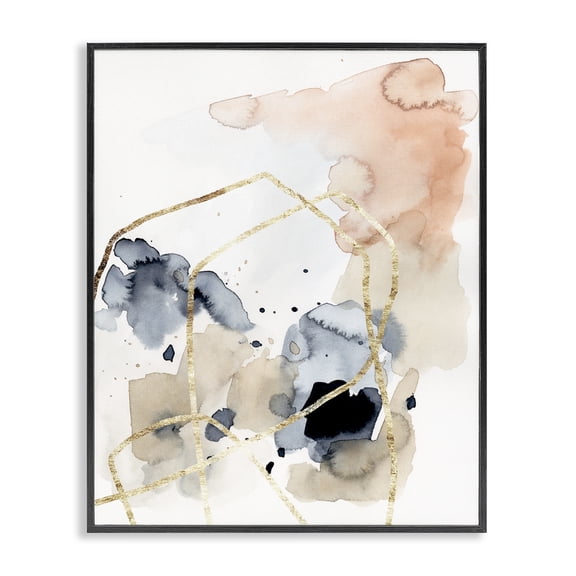 Stupell Industries Modern Abstracted Musical Beats Boho Inspired Design Black Framed Giclee Art, 16 x 20, by Victoria Barnes