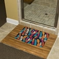 thumbnail image 7 of Bath Mat, 19.7"x31.5", Feather Print Boho Rug, Bathroom Rug Tub Shower Floor Carpet, Kitchen Toilet Floor, 7 of 7