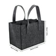 thumbnail image 6 of 2 Pcs Felt Wine Bag Hand Tote for Bottle Reusable Storage Bags Gifts Compartments Carrier, 6 of 6