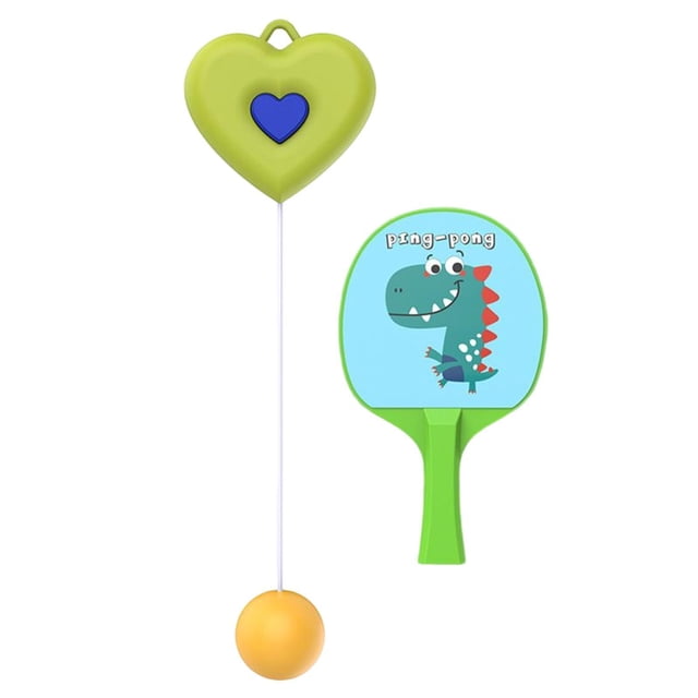 Maytalsory Compact and Portable Indoor Hanging Table Tennis Trainer for Self Practice Effortless Setup green 1 Paddle 29.7 x 24cm 1Set