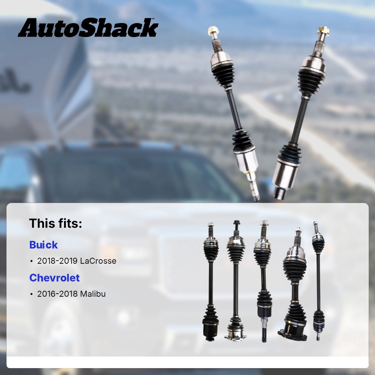 AutoShack Front CV Axle Shaft Assembly for Chevrolet & Buick, Malibu 2016-2018 LaCrosse 2018-2019, AWD FWD L4 1.5L 2.5L, Right