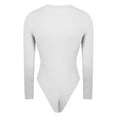 thumbnail image 4 of WMTBSRSW Women Long Sleeve Thong Bodysuit Shapewear Ribbed Knit Deep V Neck Body Suit Shirts Slim Fit Trendy Spring Shapewear Jumpesuit Tops, 4 of 5