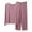 123-Purple, variant on HSHMT Women's 2025 Fall Two Piece Round Neck Homewear Set Of Autumn Thin Of Solid Color Long Sleeved Pajamas Women Casual Large Size Two Piece Set