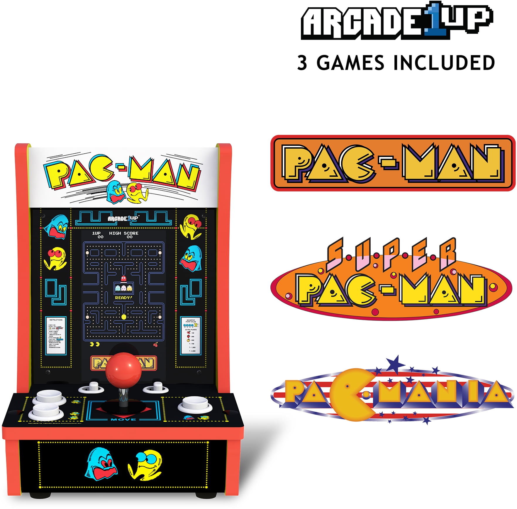 Arcade1Up, PacMan Legacy Arcade Deluxe Edition, Yellow, 17