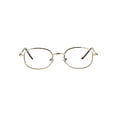 thumbnail image 2 of Mens Classic Metal Rim Rectangular Bifocal Reading Eye Glasses Gold 2.0, 2 of 4