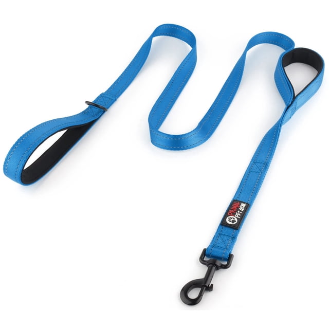 Correa para perros Primal Pet Gear, doble asa, nailon, 1,8 m, azul