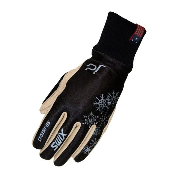 SWIX Adult Female JD Gold Pro Gloves, Color: Black/Blue, Size: S