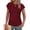 *Wine, variant on ClodeEU Womens Summer Tops Casual Cap Sleeve Round Neck T Shirts,Trendy Tunic Clothes Fashion Tee Black,Womens Plus XL