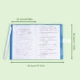 thumbnail image 3 of 5Pcs Clear Water Resistant File Paper Sleeve Document Folder Test Paper Organizers with Long File Clamp Hold 50 Sheets, 3 of 9