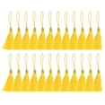 thumbnail image 1 of Unique Bargains 14cm/5.5 Inch Bookmark Tassels Soft Silky Floss Cord Loop Mini Handmade Tassels Gold 50 Pack, 1 of 5