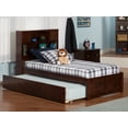 thumbnail image 5 of Newport Twin Extra Long Bed with Footboard and Twin Extra Long Trundle in Walnut, 5 of 7