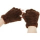 thumbnail image 2 of Guantes de pata de gato sin dedos, de piel sintética y felpa, cálidos guantes de medio dedo para invierno, bonitos guantes de cosplay con pata de gato, guantes de felpa peludos para mujeres y niñas., 2 of 4