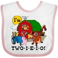 thumbnail image 3 of Inktastic TWO-I-E-I-O Boys or Girls Baby Bib, 3 of 4