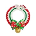 thumbnail image 1 of Collier pour Animaux de Compagnie de Noël Amical à la Peau Modèle Exquis Élastique Réglable Non Irritant Robe Polyester Arc-Nœud Style Chat Collier avec Pendentif Cloche Décor Fournitures pour Animaux de Compagnie, 1 of 10