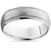 Pompeii Platinum 6mm Brushed Ring Men's Wedding Band (,)