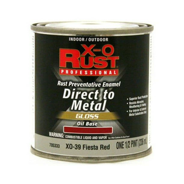 General Paint XO39-HP XO Rust 1/2 Pint Fiesta Red Enamel