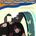 thumbnail image 4 of Pioneer Flower Floral Print Pattern 17" School Backpacks for Teens,Waterproof Oxford Fabric,S-Shape Padded Straps for School,Travel,Hiking,Camping, 4 of 4