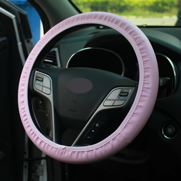 10 Pcs Car Accessories Set,Leather Steering Wheel Cover for Women Cute Car  Accessories Set with Seat Belt Shoulder Pads Cup Holders for Women Girl Car  Interior 