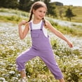 thumbnail image 4 of UAYOTSE Girls Boys Overalls Adjustable Strap Loose Fit Jumpsuits Casual Bib Overalls,Sizes 4-5 Years, 4 of 9