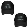 thumbnail image 5 of Gone Fishing Print Summer Mesh Baseball Cap for Men,Made In USA,Adjustable Breathable Caps Women Men's Hat Casual Trucker Hat, 5 of 8