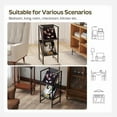 thumbnail image 4 of Conceptual Design Vinyl Record Storage, 2 Tier Black Metal Record Holder, Stylish Storage Solution for Your Collection, 4 of 7