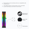 thumbnail image 4 of Computer Graphics Card/GPU ARGB Magnetic Bracket And 5V 3PIN Three Key Lighting Hub, Height Adjustable. black, 4 of 6