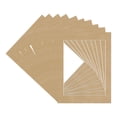 thumbnail image 3 of Beige Suede Picture Frame Mat for 24x36 Frames - Fits 22x30 Photos - 10 Mats, 3 of 7
