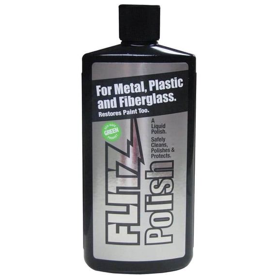 Flitz LQ 04535 Multi-Purpose Polish and Cleaner Liquid for Metal, Plastic, Fiberglass, Aluminum, Jewelry, Sterling Silver: for Headlight Restoration   Rust Remover, 3.4 oz