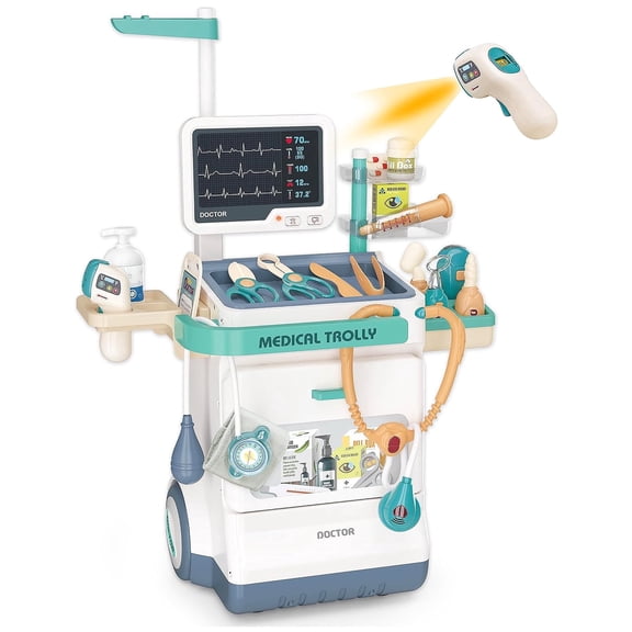 Deluxe Doctor Kit for Kids - 26 Piece Pretend Medical Station Toy
