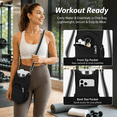 thumbnail image 2 of 2 Pack Crossbody Water Bottle Holder Bag with Phone Pocket, Large Capacity Padded Bottle Carrier Sling, Adjustable Shoulder Strap, Hands-Free Bag for 20–40oz Bottles, Walking, Hiking, Travel, Gym, Sc, 2 of 7