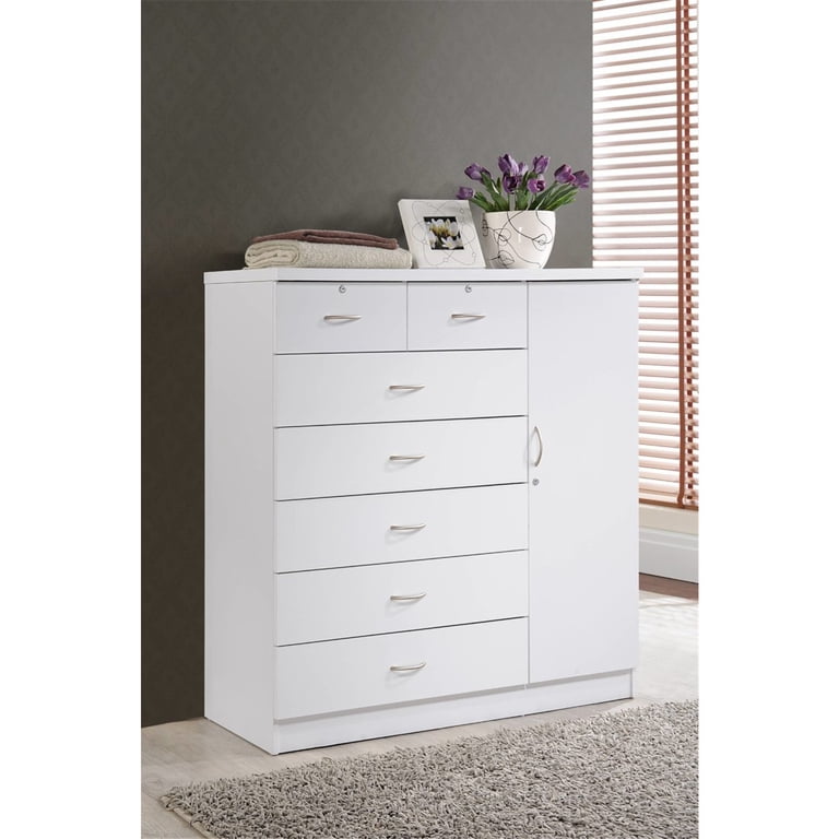 HomeStock Global Greatness 7 Drawer Jumbo Chest, Five Large