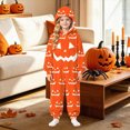 thumbnail image 2 of KPOPLK Family Matching Pajamas Novelty Halloween Onesie Xmas PJs Kids Soft and Cozy Flannel Jumpsuit for Holiday Party,Size 4-5 Years, 2 of 5