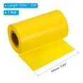thumbnail image 2 of Unique Bargains 3.93'x328' (100mmx100m) Wax Thermal Transfer Ribbon, 1 Roll 1' Core Ink Out Barcode Printer Ribbon, Yellow, 2 of 6