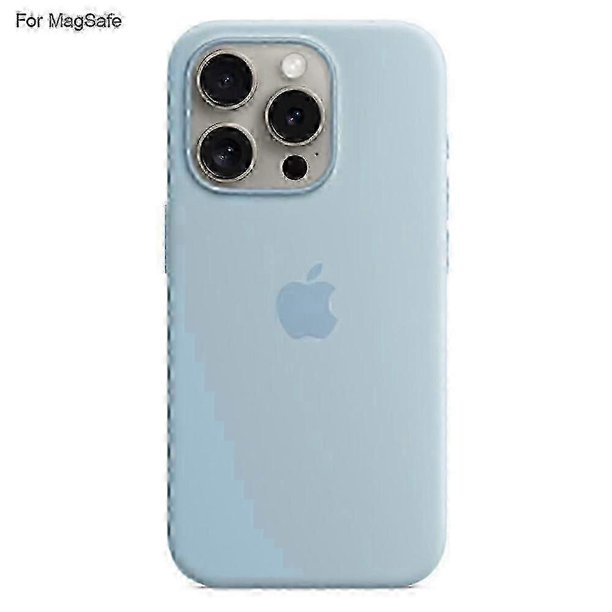 For iPhone 15 Pro Max Liquid Silicone Protective Case with MagSafe Charging and Induction Popover Design